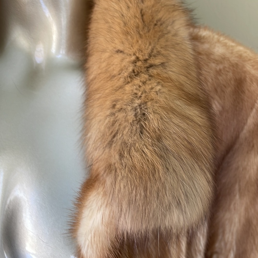 Fur Mink Coat Mustela Visone Made in Italy Size L Excellent! - Picture 7 of 16